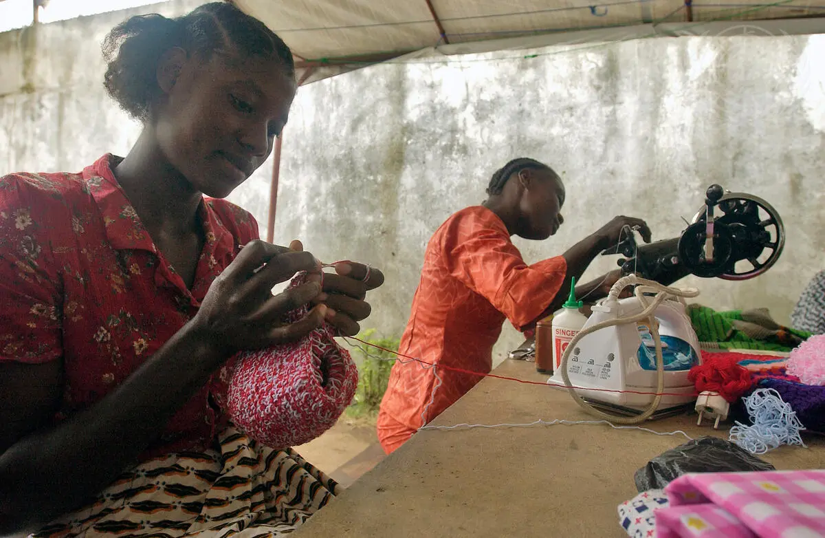 Liberian refugees in a transit camp in Abidjan that is supported by the United Nations High Commissioner for Refugees (UNHCR). Photo: UN Photo/Eskinder Debebe